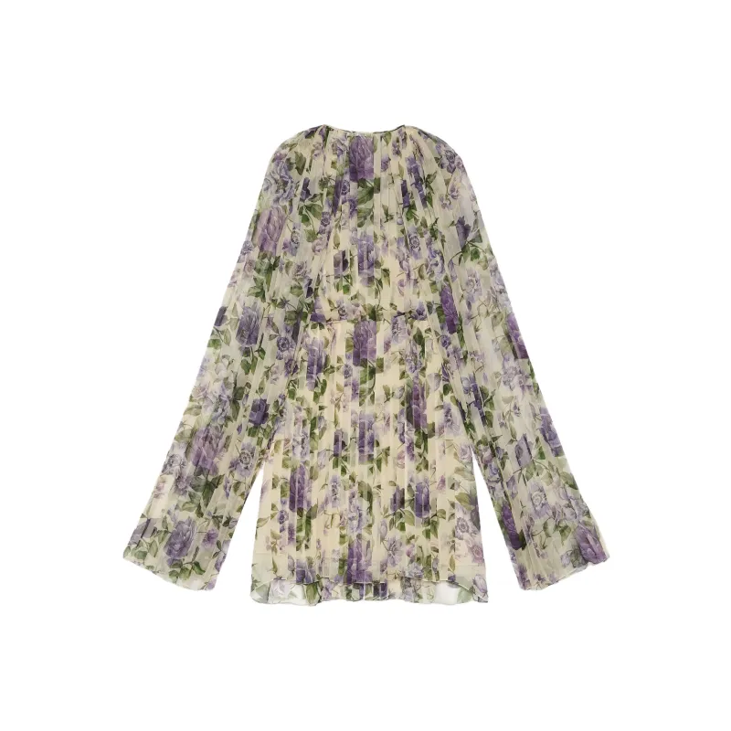 GUCCI SS23 Long-Sleeved Dresses Women's Light Purple-0
