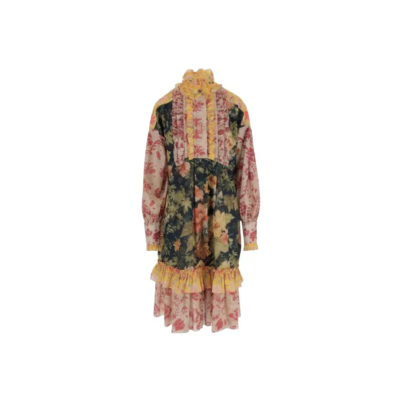 Valentino SS25 Long-Sleeved Dresses Women's Multicolor-0