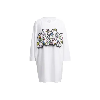 Adidas Originals JEREMY SCOTT Long Sleeved Dresses Women's White