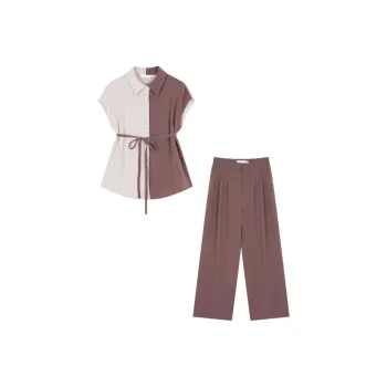 IHIMI Casual Suits Women's Light Pink+Elegant Pink