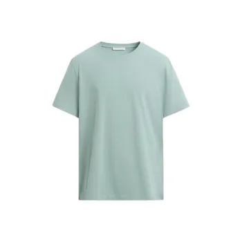 ZARA T Shirts Men Light Green