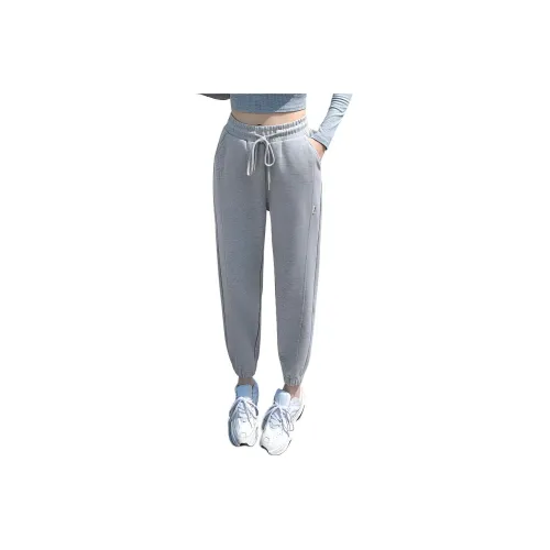 Tonlion Knitted Sports Pants Women's Light Gray