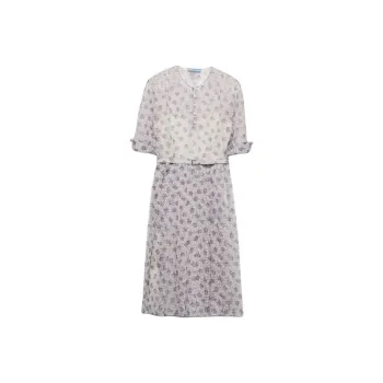 PRADA Floral print Midi Dress