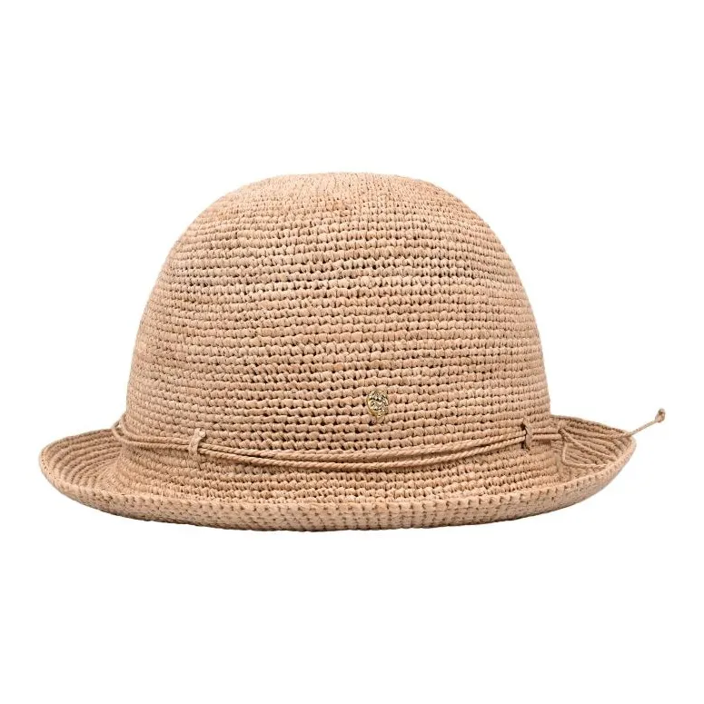 HELEN KAMINSKI Raffia, Nylon, Elastane Bucket Hats Unisex Khaki-1