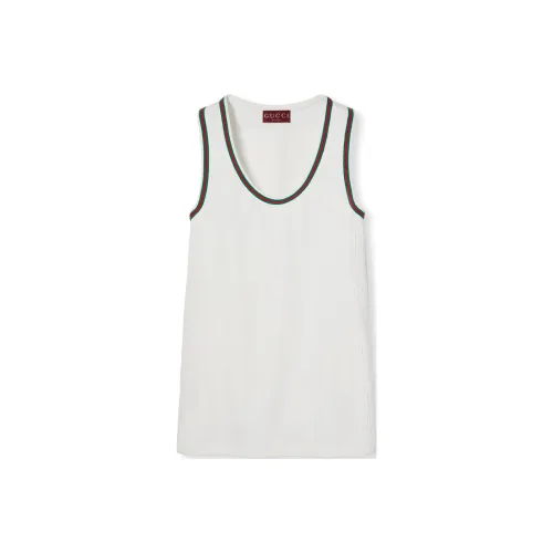 GUCCI SS24 Sleeveless Dress Women's Ecru