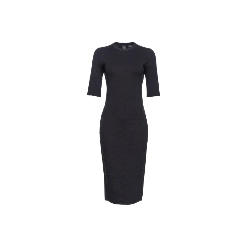 PINKO Logo embossed Knitted Dress-0