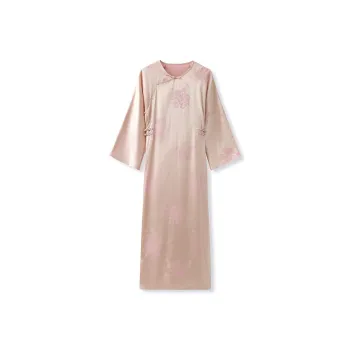 CHARM PICK Long Sleeved Dresses Women's Pink