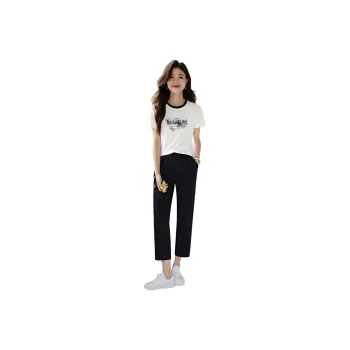 Mo Han Yi Mei Casual Suit Women's Navy Blue