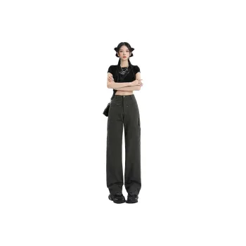 YINLEI Cargo Pants Women's Army Green
