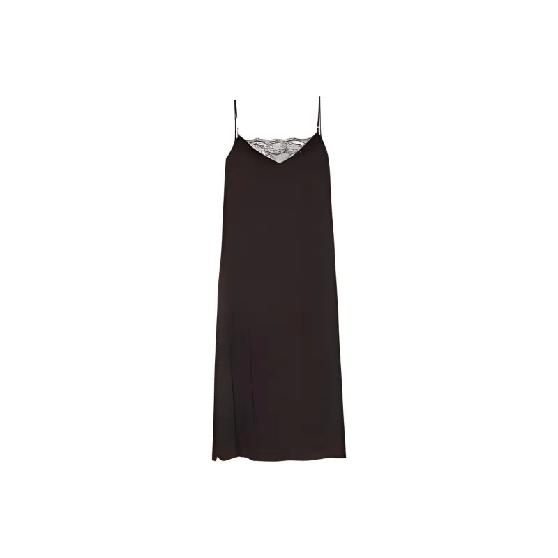 Maje Slip Dresses Women's Black-0
