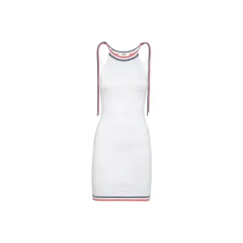 FENDI Logo Motif Midi Dress
