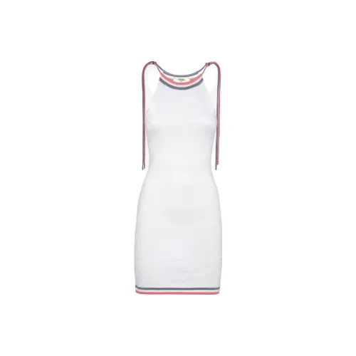 FENDI Logo Motif Midi Dress
