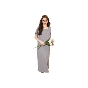 BANANA BABY Short Sleeved Dress Women's Light Gray