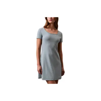 CALVIN KLEIN Short Sleeved Dresses Women's Blue
