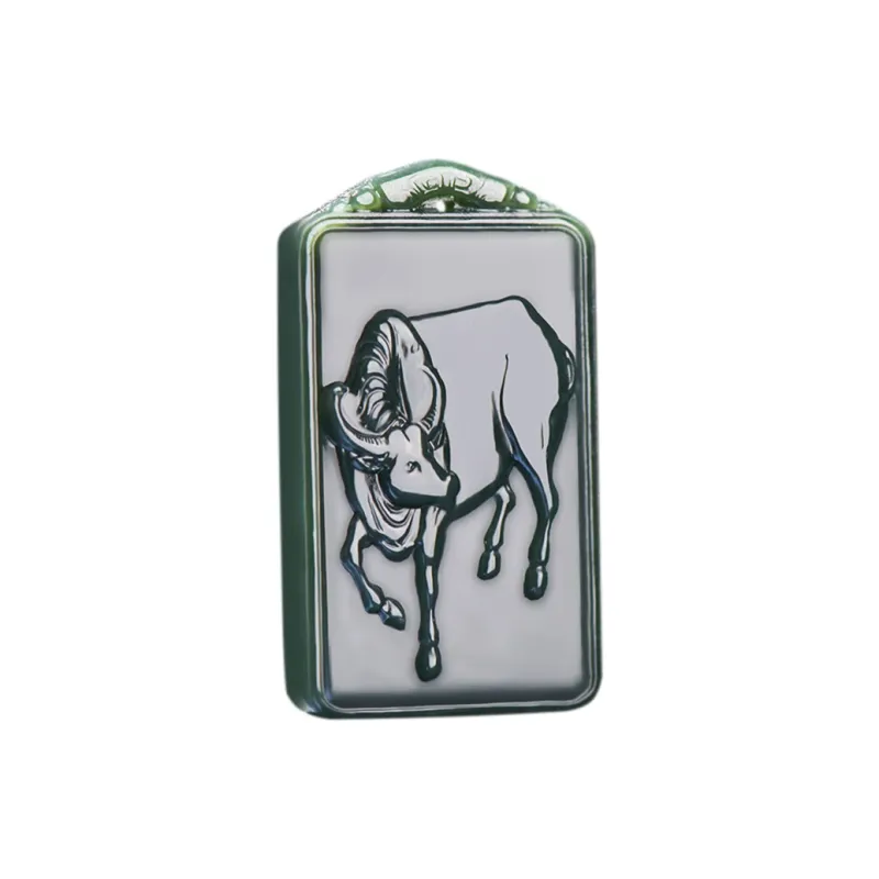 KUNYUYAO Hetian Jade Pendants Green Jade Unisex-5