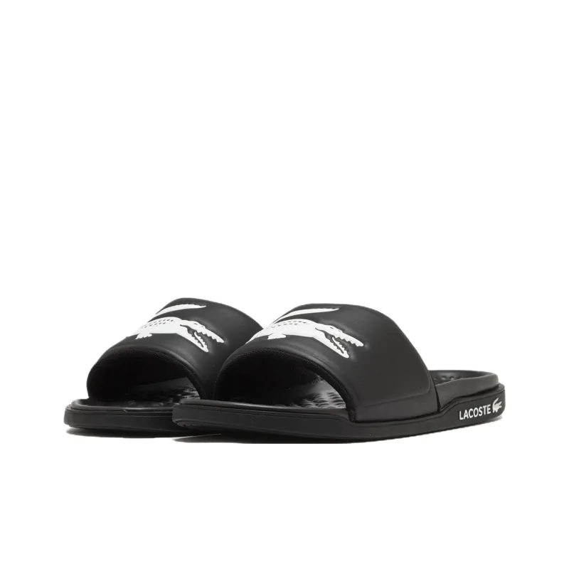 LACOSTE Slip Resistant Abrasion Resistant Slide Slippers Men's Black-2
