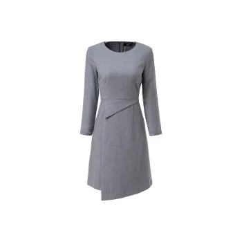 CYANINE SEA Long-Sleeved Dresses Women's Gray