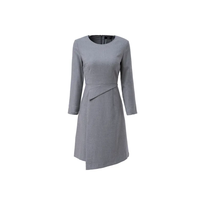 CYANINE SEA Long-Sleeved Dresses Women's Gray-0