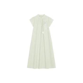 SYEEE WITH U Short Sleeved Dress Women's Mint Green