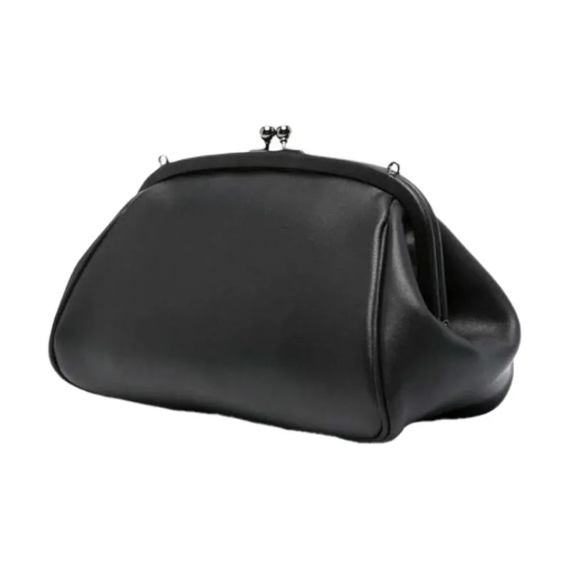 Yohji Yamamoto Leather Crossbody Bag Mini Women's Black-1
