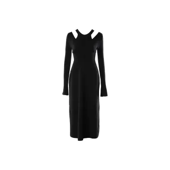 DPLAY Long Sleeved Dress Women's Classic Black