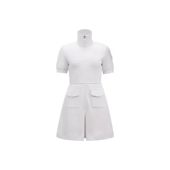 Moncler Logo patch Piqué Mini Dress