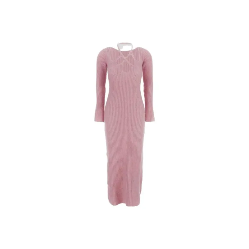 Blumarine Long-Sleeved Dresses Women's Pink-0