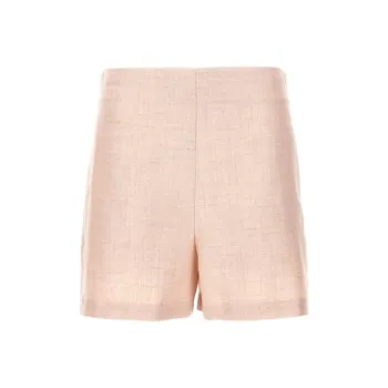 PHILOSOPHY DI LORENZO SERAFINI Chambray High Waist Tailored Shorts