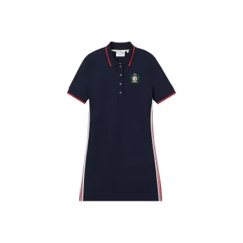 LACOSTE Short Sleeved Dress Women's 166/Navy Blue