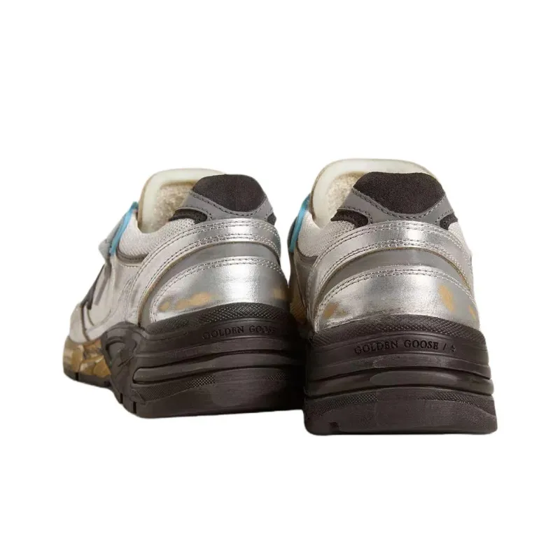 Golden Goose Dad Star Low Top Casual Shoes Women's Silver-3