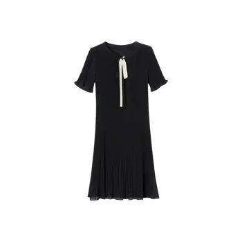 Ning Cai Yuer Short Sleeved Dresses Women's Black