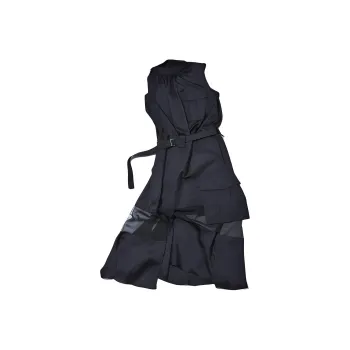 Sacai Sheer panelled Belted Dress