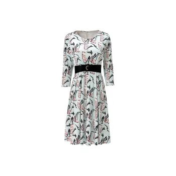 CYANINE SEA Long-Sleeved Dresses Women's Light Blue