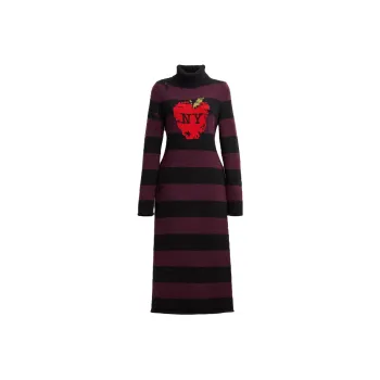 COACH Long Sleeved Dress Women's Black
