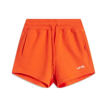 LiNing Sports Life Collection Casual Shorts Women's Vermilion Orange
