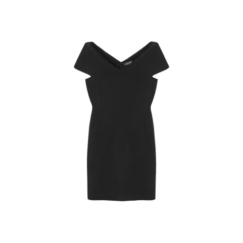 VERSACE Sculptural V-neck Minidress