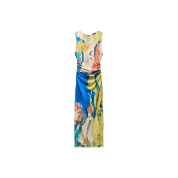 ZARA Sleeveless Dress Women's Blue