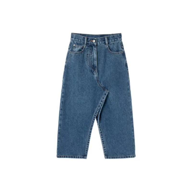 EKOOL Denim Long Skirts Women's Blue-0
