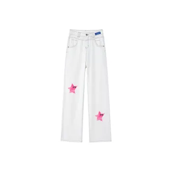 HELEH Jeans Women's Starry White