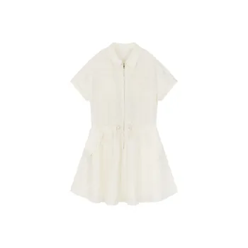 COVER TIME Short Sleeved Dress Women's Apricot