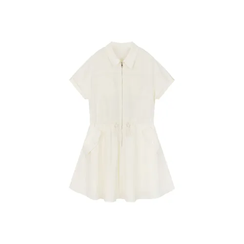 COVER TIME Short Sleeved Dress Women's Apricot