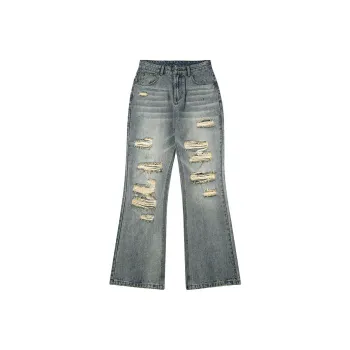 YINLEI Jeans Men Vintage Blue