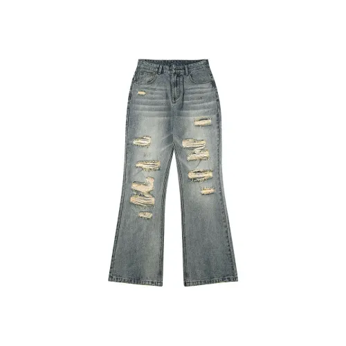 YINLEI Jeans Men Vintage Blue
