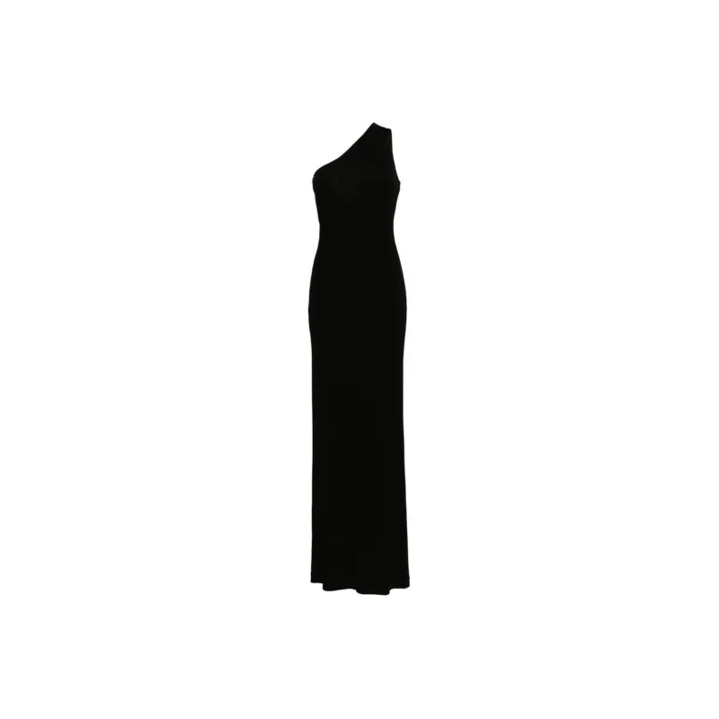 NILI LOTAN Raquel One-shoulder Maxi Dress-0