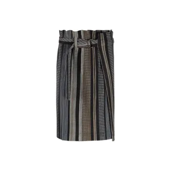 Homme Plissé Issey Miyake Casual Long Skirts Women's Gray