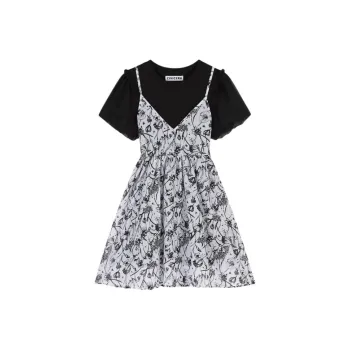 CIVICERA Short Sleeved Dresses Women's Black
