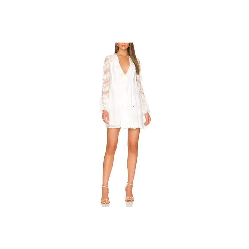FREE PEOPLE Long-Sleeved Dresses Women's White-0