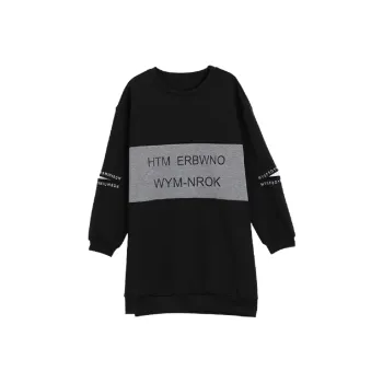 Mo Han Yi Mei Long Sleeved Dress Women's Black