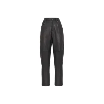 Brunello Cucinelli Leather Trousers