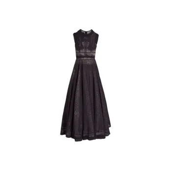 Giambattista Vall Jardin D'Eden Macramé Maxi Dress